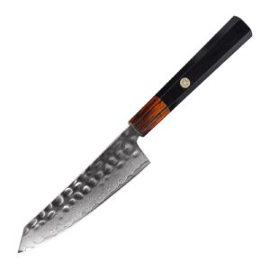 67-Layer Damascus Knife Series with Wood Handles