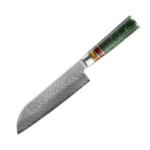 8-Piece VG10 Damascus Knife Set with Resin Handles