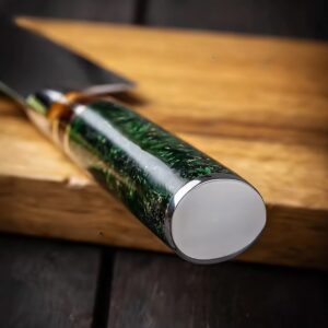 8-Piece VG10 Damascus Knife Set with Resin Handles