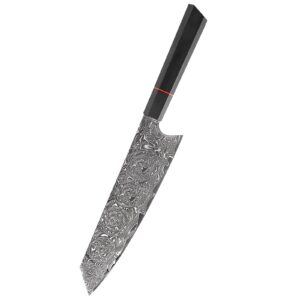 VG10 Damascus Knife Set with G10 Octagonal Handles